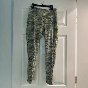 Yellow and blue Zelos yoga pants